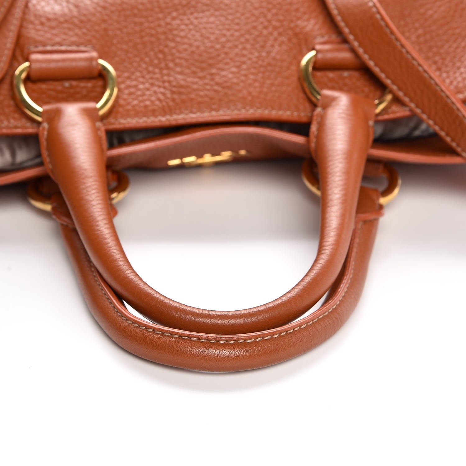 Prada Vitello Daino Tote Caramel 15 of 15