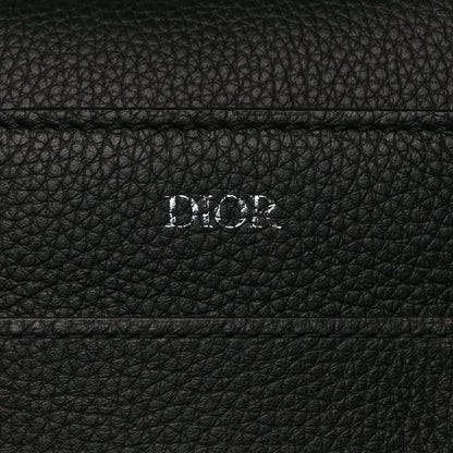 Christian Dior Grained Calfskin Saddle Pouch Belt Bag Black 9 of 9