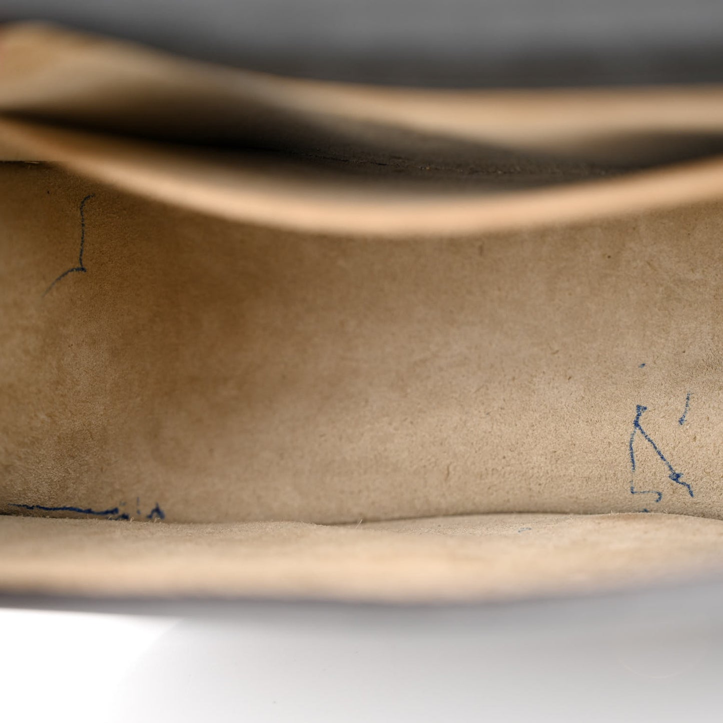 Calfskin Suede Medium Nile Bracelet Bag Black