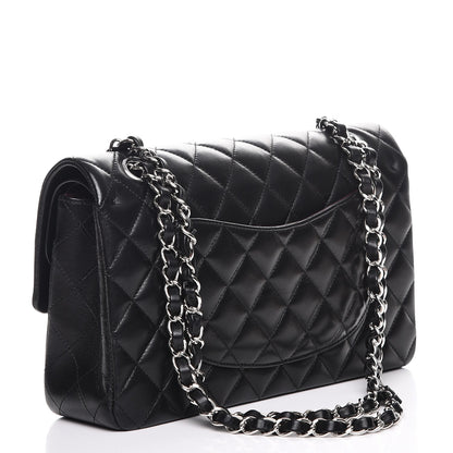 Chanel Lambskin Quilted Medium Double Flap Black 3 of 8