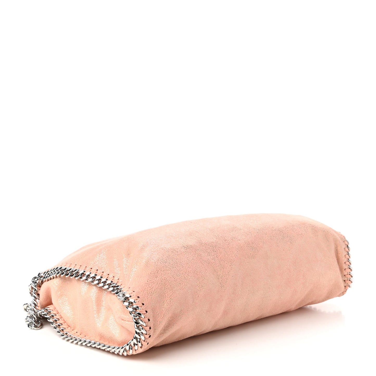 Metallic Shaggy Deer Falabella Fold Over Tote Copper