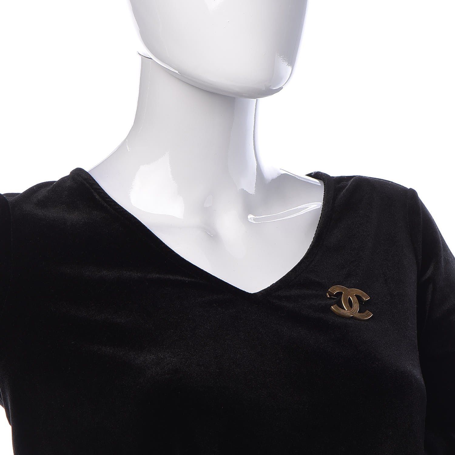 Chanel Metal CC Brooch Gold 2 of 5