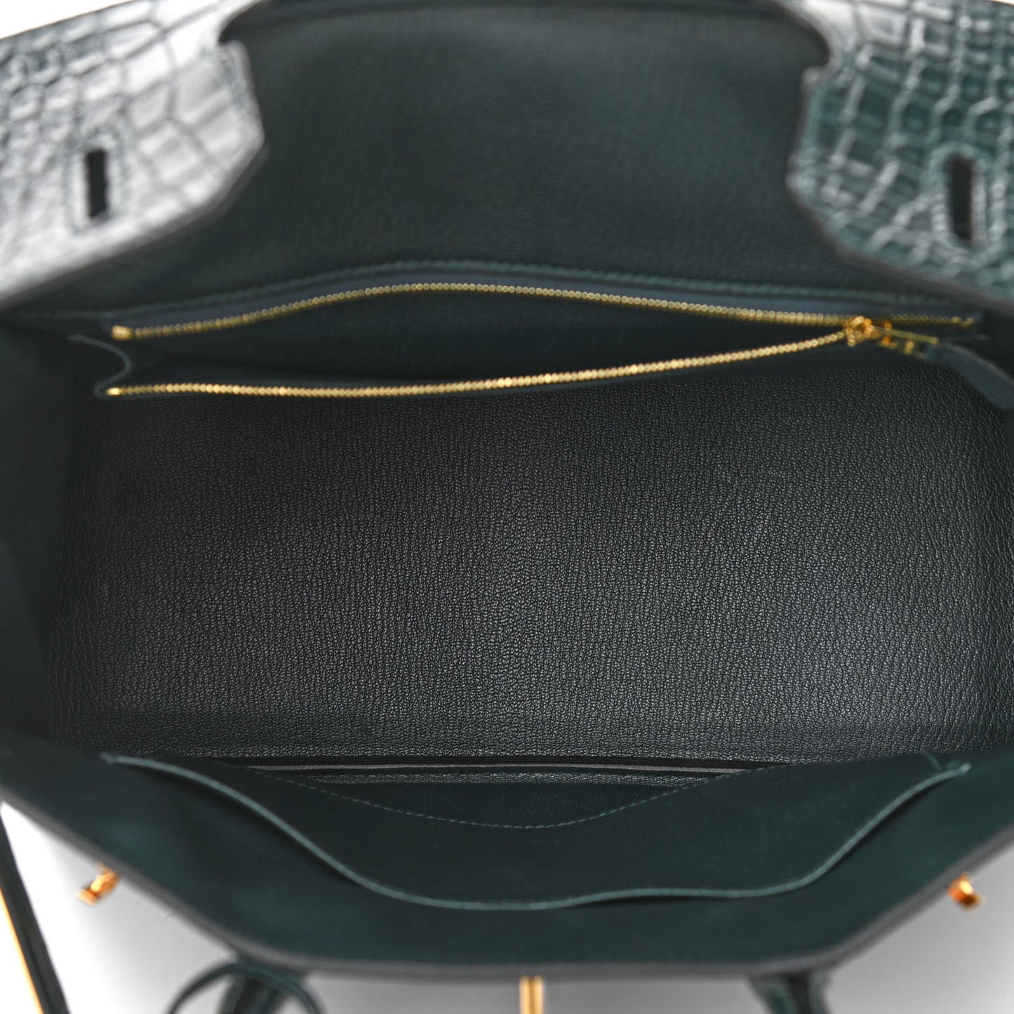 Togo Matte Alligator Birkin Touch 30 Vert Cypress