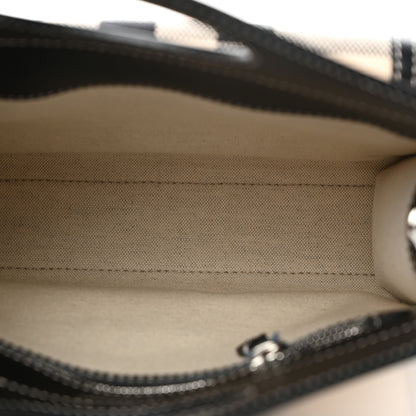Burberry Smooth Calfskin Archive Canvas Check Mini Pocket Bag Butter Beige Black 5 of 11