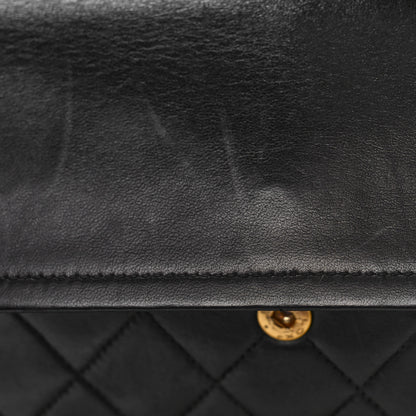Chanel Lambskin Quilted Medium Double Flap Black 14 of 15