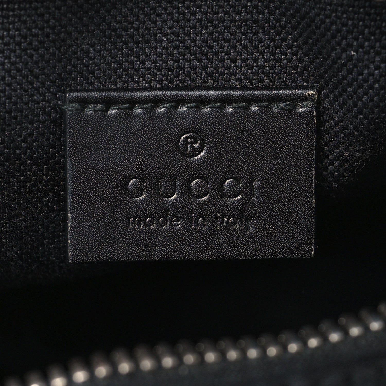 Gucci GG Supreme Monogram Appia Calfskin Web Small Camera Messenger Bag Black Grey Black Grey 6 of 9