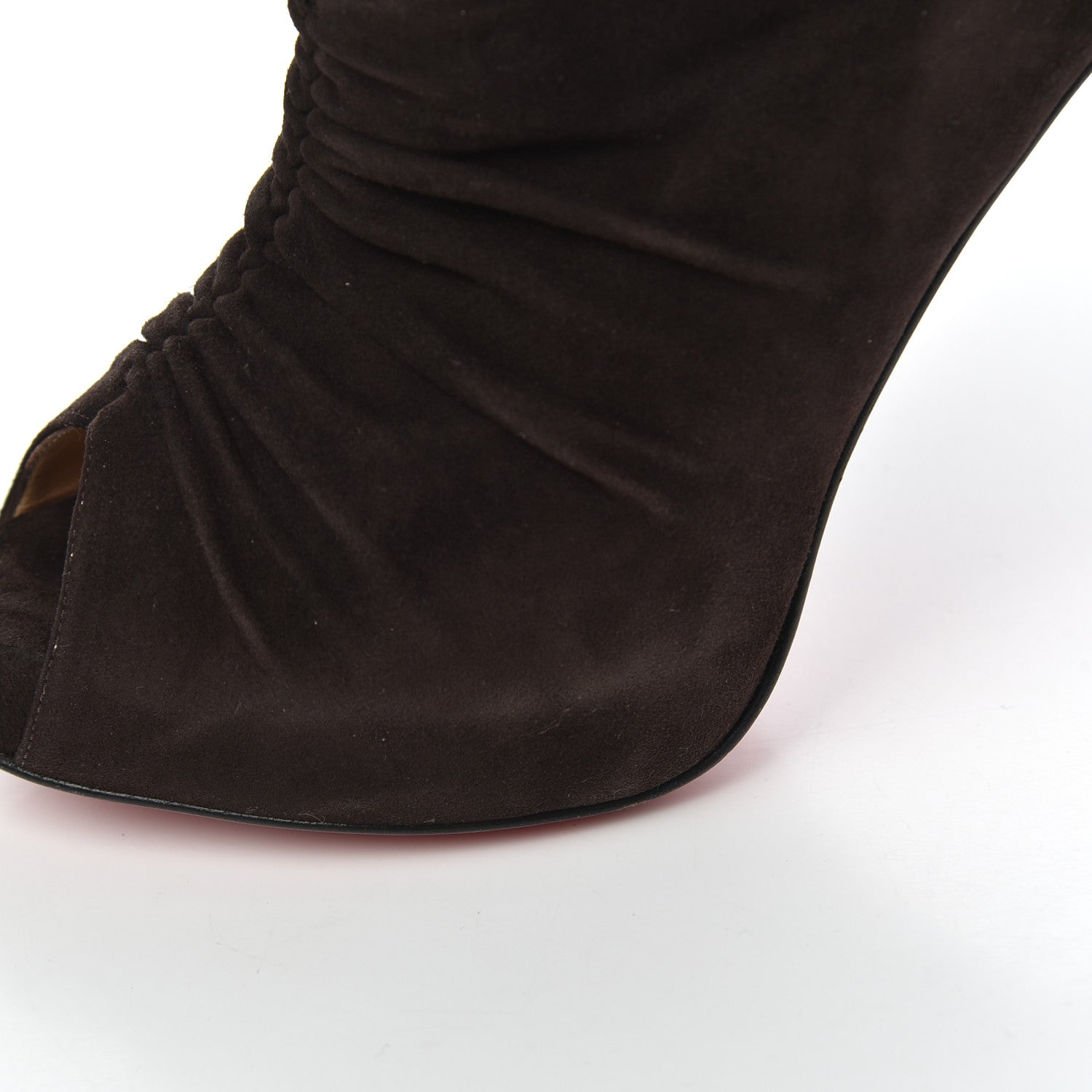 Christian Louboutin Suede Treopli 120 Booties 36 Moka 8 of 18