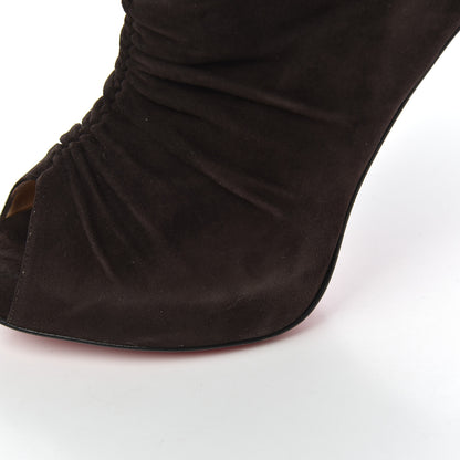Christian Louboutin Suede Treopli 120 Booties 36 Moka 8 of 18