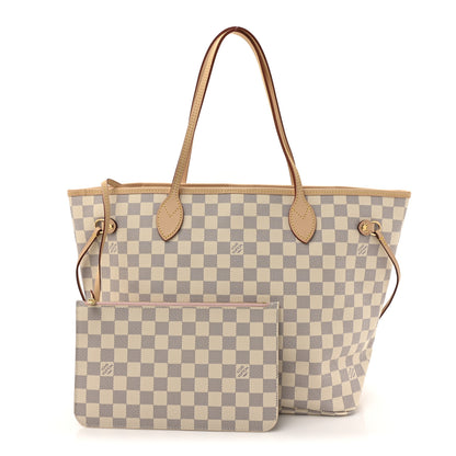 Louis Vuitton Damier Azur Neo Neverfull MM Rose Ballerine 3 of 11
