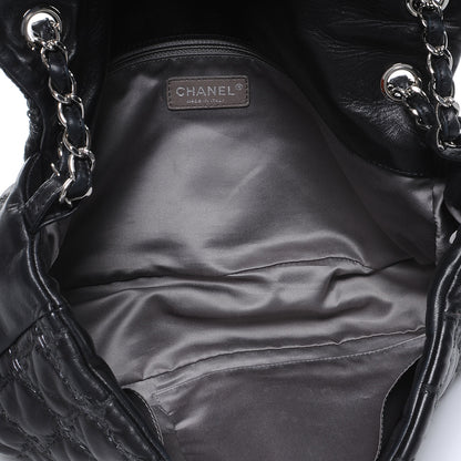 Chanel Lambskin Double Stitch Maxi Flap Black 5 of 7