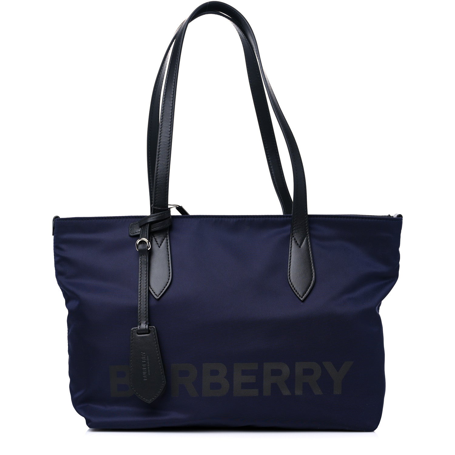 Burberry Nylon Logo Small Ardwell Tote Navy 1 of 10