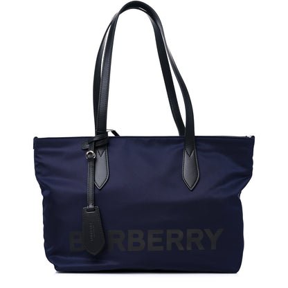 Burberry Nylon Logo Small Ardwell Tote Navy 1 of 10