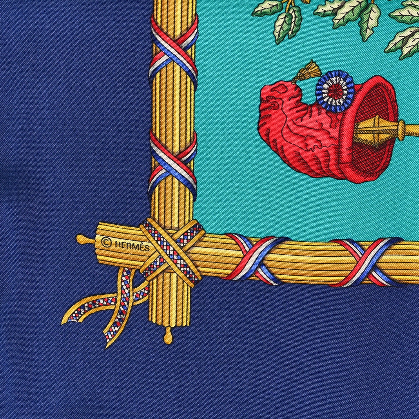 Silk Republique Francaise Liberte Egalite Fraternite 1789 Scarf 90
