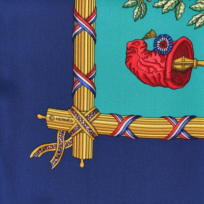 Hermes Silk Republique Francaise Liberte Egalite Fraternite 1789 Scarf 90 4 of 4