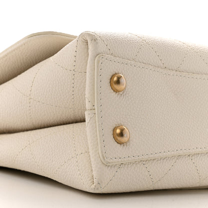 Chanel Grained Calfskin Small Stitched Flap White 10 of 16