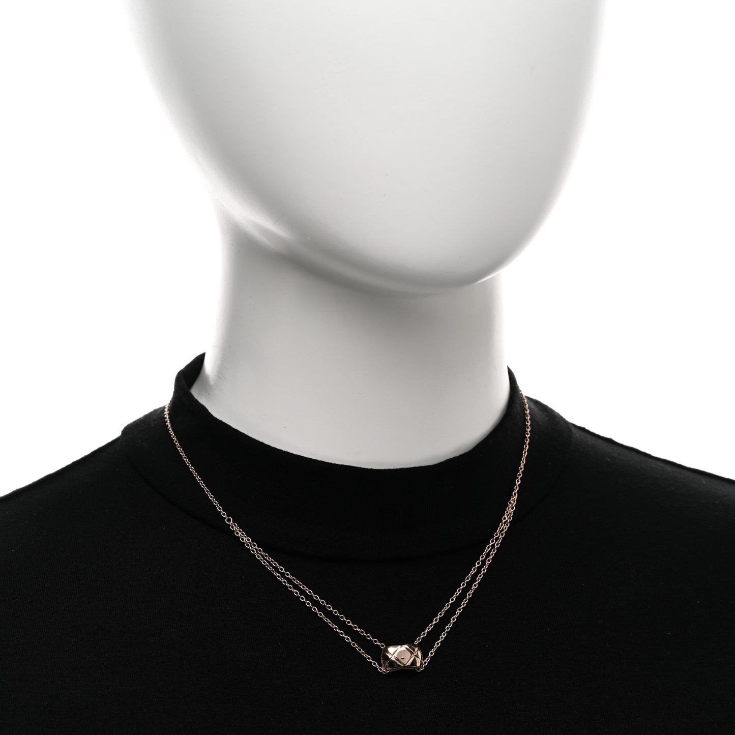18K Beige Gold Coco Crush Pendant Necklace