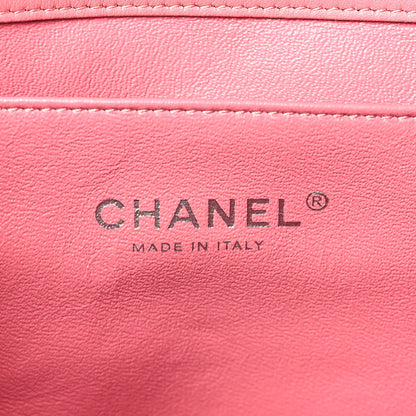 Chanel Lambskin Quilted Clutch with Chain Flap Pink 6 of 9