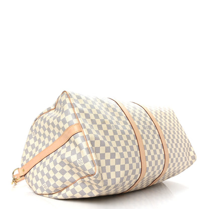 Louis Vuitton Damier Azur Keepall Bandouliere 55 4 of 10