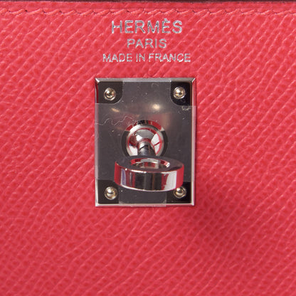 Hermes Epsom Kelly Sellier 25 Rose Extreme 22 of 32