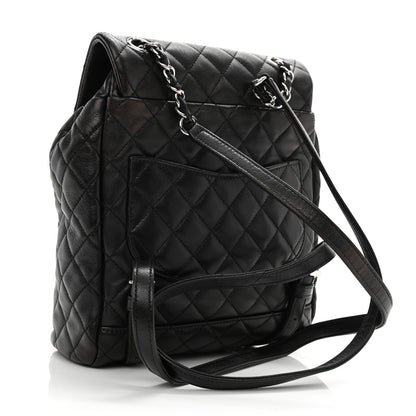 Chanel Calfskin Quilted Small Urban Spirit Backpack Black 3 of 11