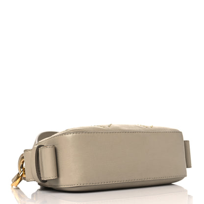 Chloe Smooth Calfskin Little Horses Embroidered Shoulder Bag Pastel Grey 3 of 11