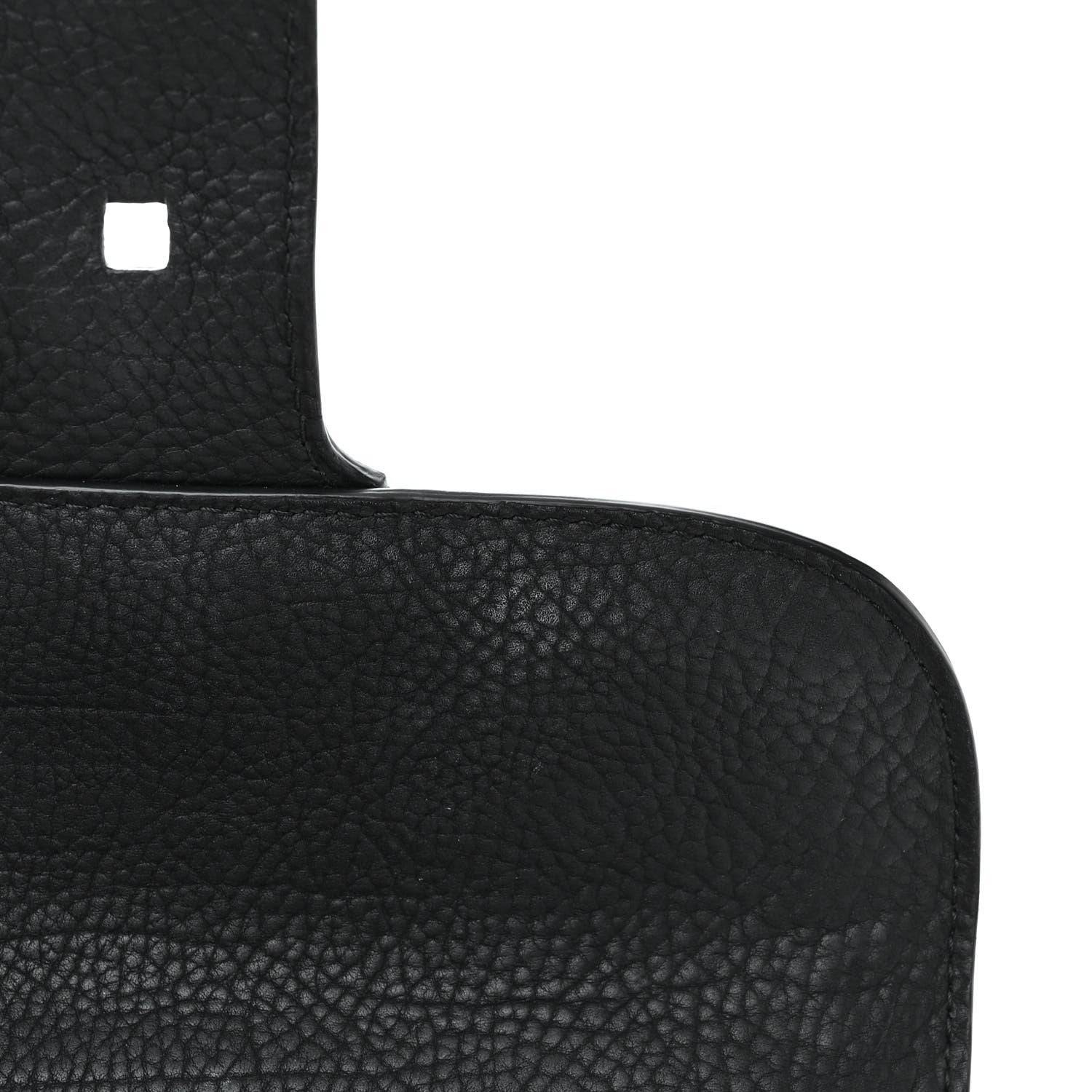 Delvaux Crispy Calfskin Tribal Stitch Mini Brillant Satchel Black Bronze 14 of 19