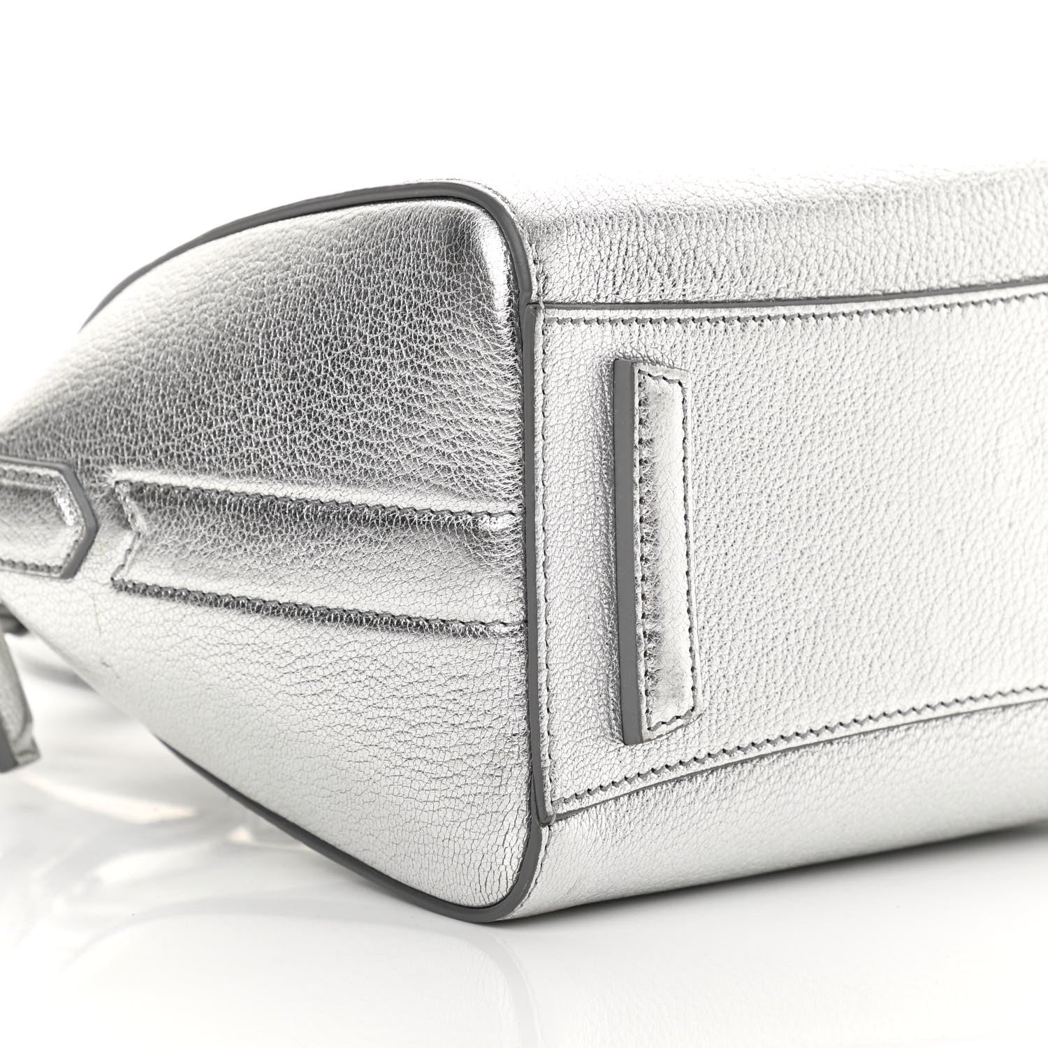 Givenchy Metallic Sugar Goatskin Mini Antigona Silver 8 of 15