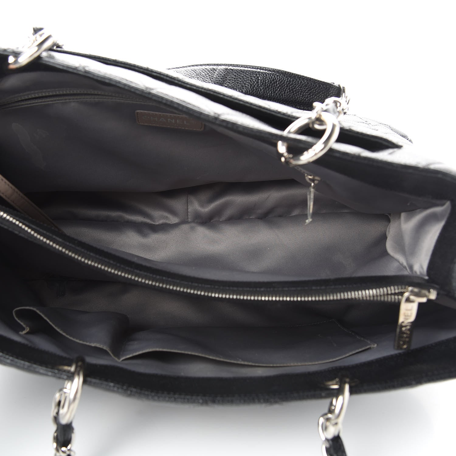 Chanel Caviar Quilted XL Grand Shopping Tote GST Black 5 of 21