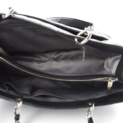 Chanel Caviar Quilted XL Grand Shopping Tote GST Black 5 of 21