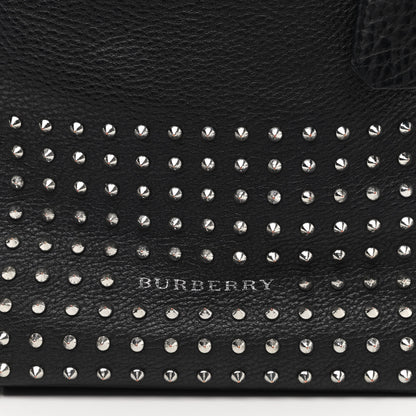 Burberry Calfskin Studded Medium Susanna Hobo Black 7 of 9