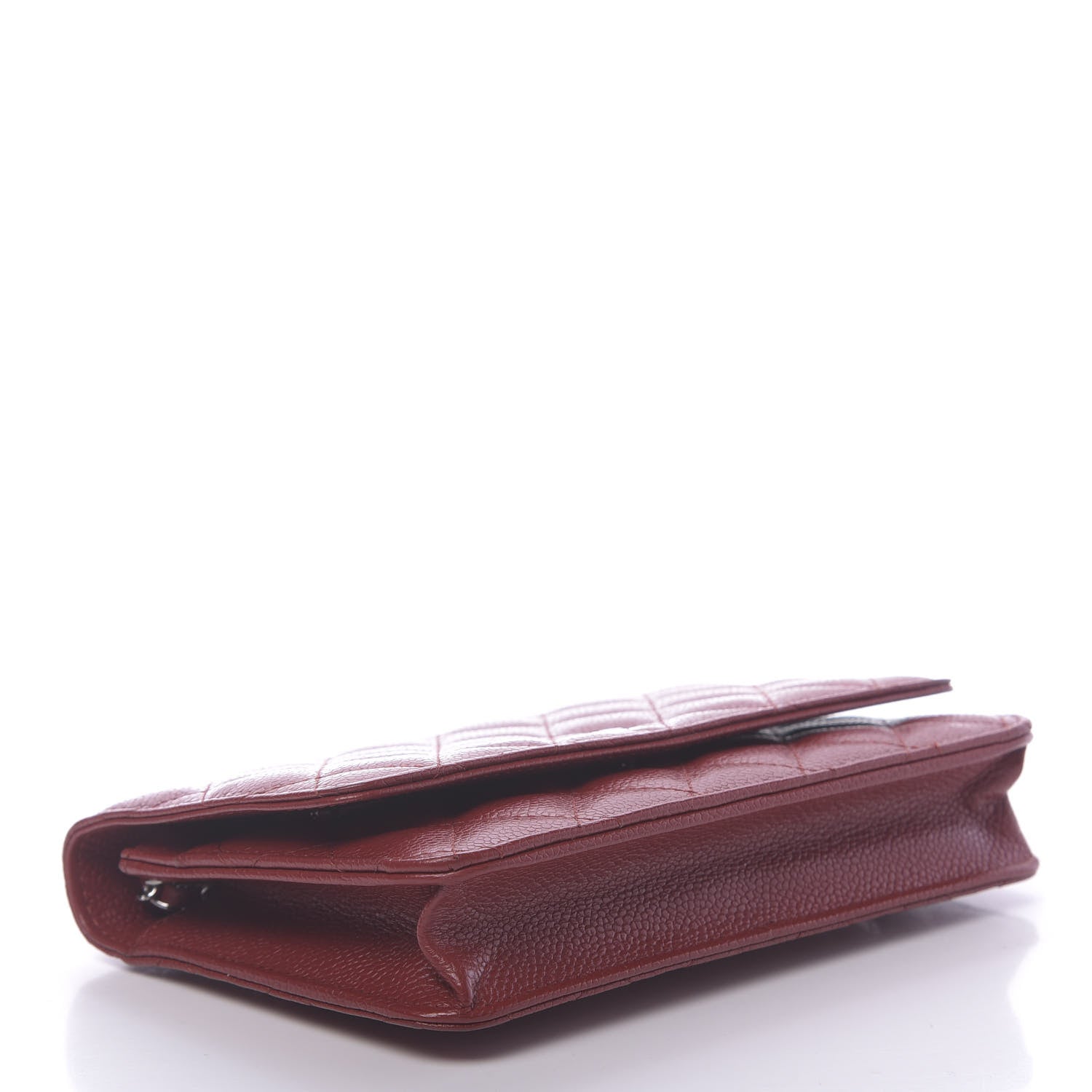 Chanel Caviar Quilted Wallet on Chain WOC Red 4 of 12