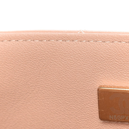 Chanel Lambskin Quilted Mini Top Handle Rectangular Flap Beige 9 of 11
