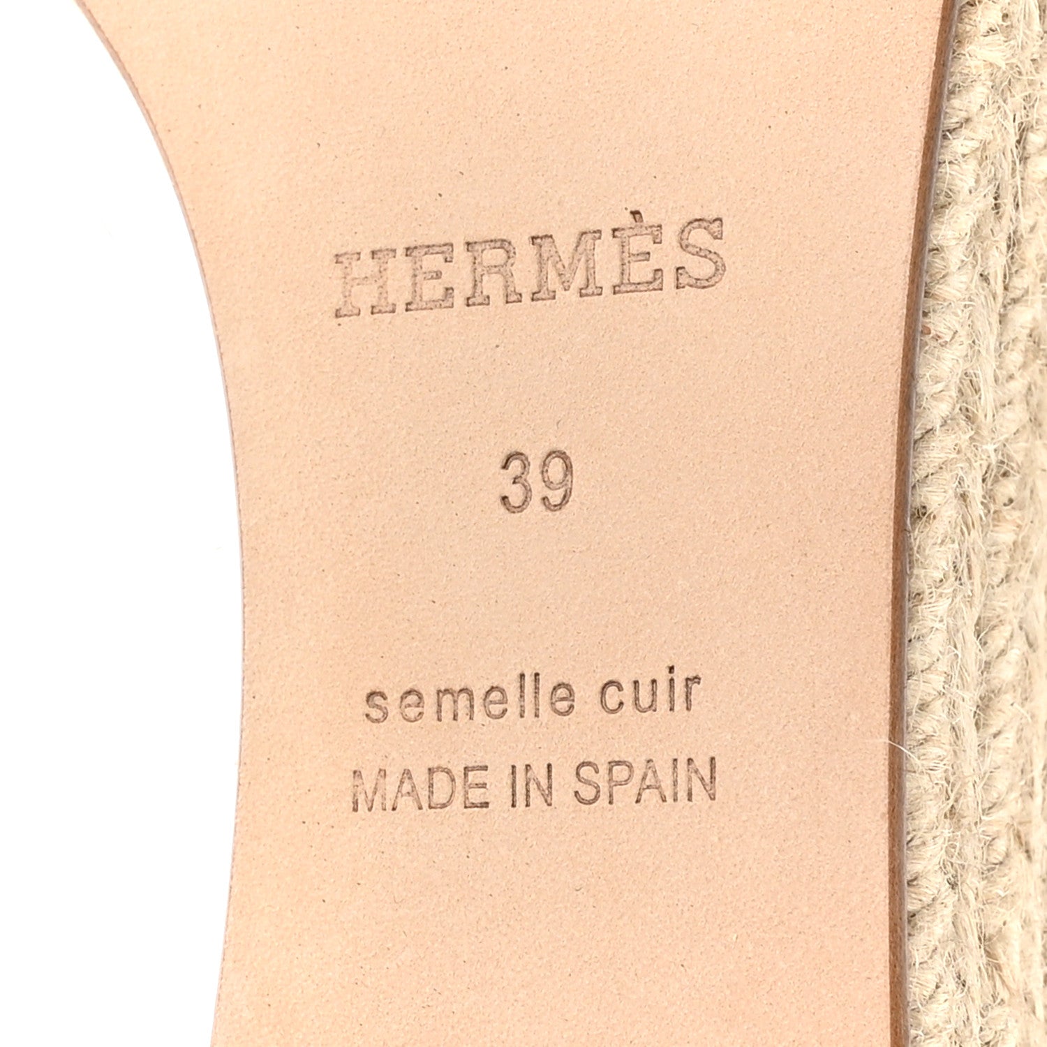 Hermes Goatskin Elda Espadrille Wedge Sandals 39 Black 7 of 9