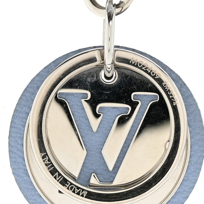 Louis Vuitton LV Circle Key Holder Bag Charm Sky Blue 3 of 4