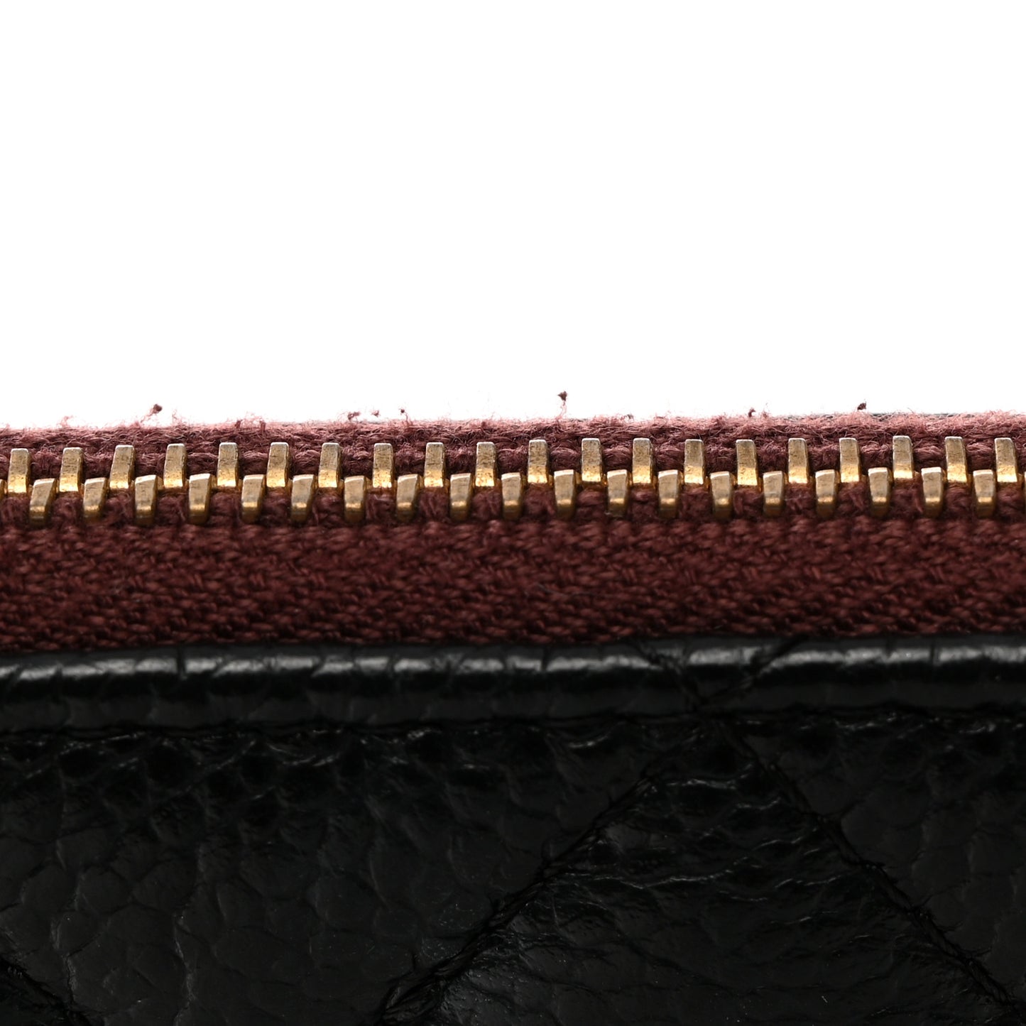 Caviar Quilted Large Cosmetic Case Black