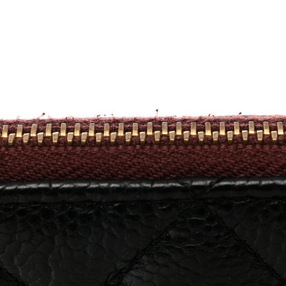 Chanel Caviar Quilted Large Cosmetic Case Black 8 of 8