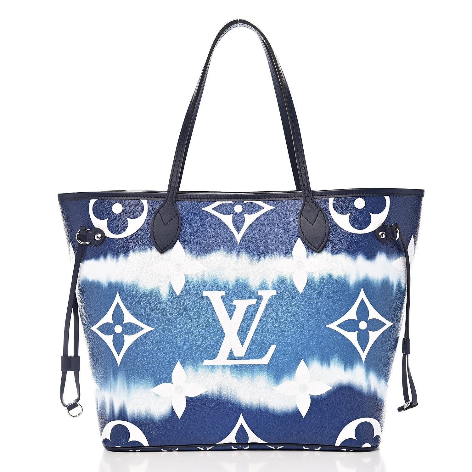 Louis Vuitton Monogram Escale Neverfull MM Blue 3 of 13