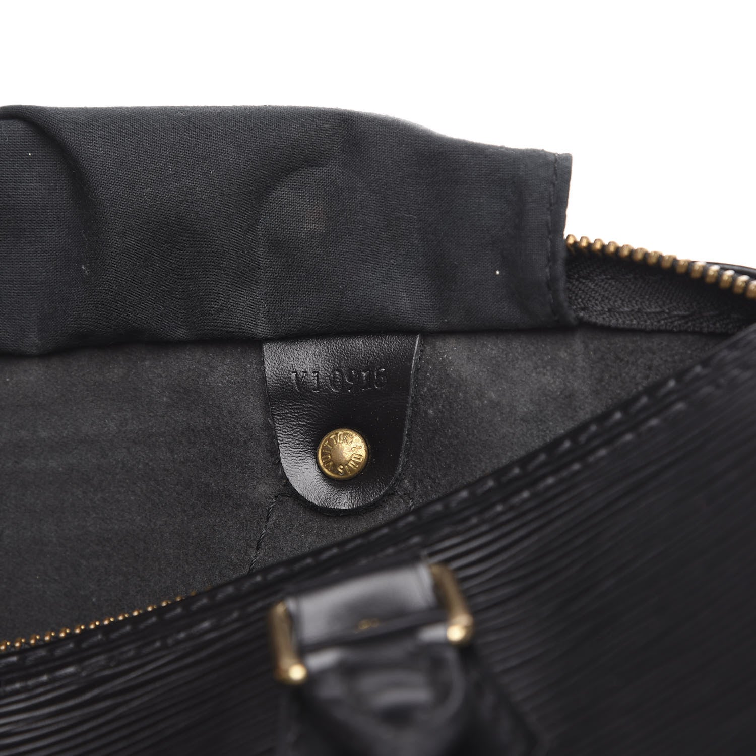 Louis Vuitton Epi Speedy 25 Black 6 of 11