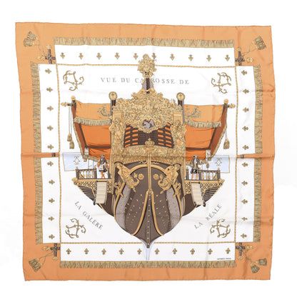 Hermes Silk Vue Du Carosse De La Galere La Reale Scarf 90 1 of 4