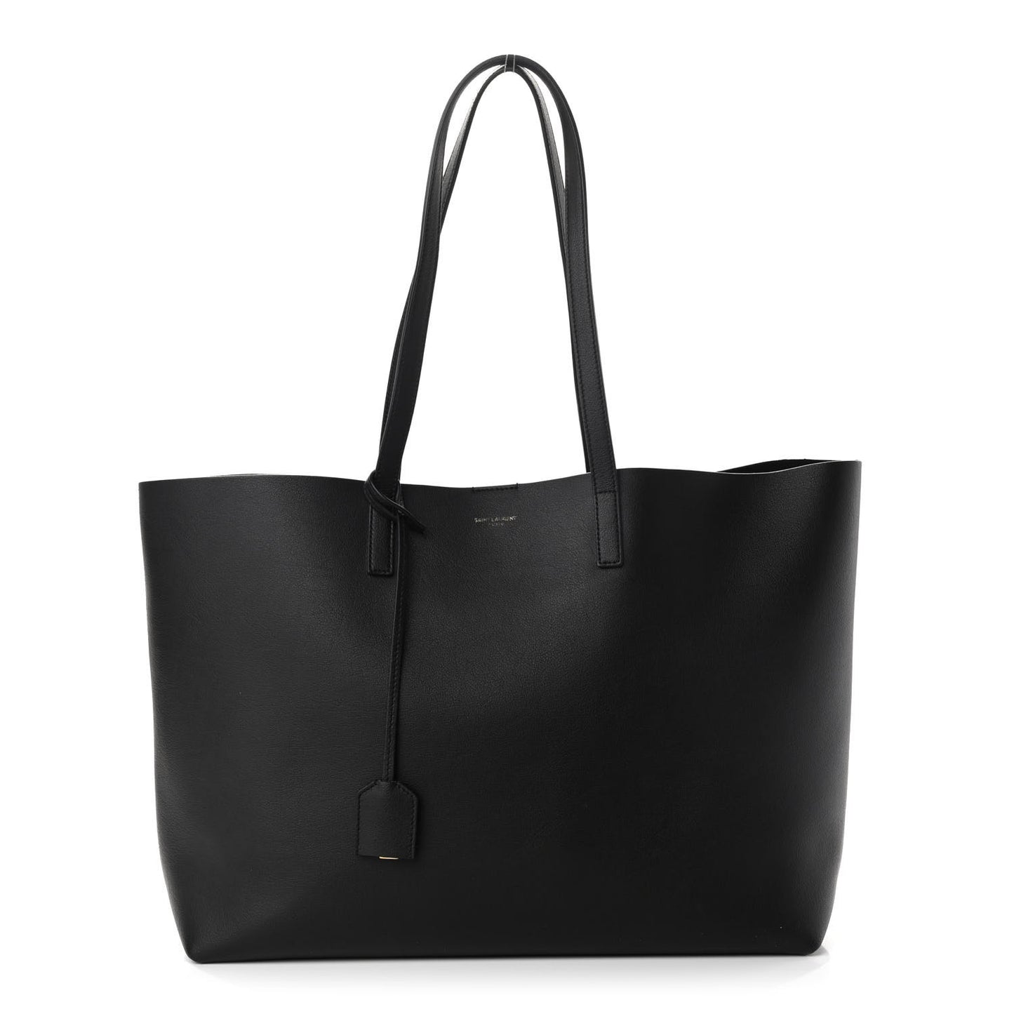 Calfskin Large Shopping Tote Black