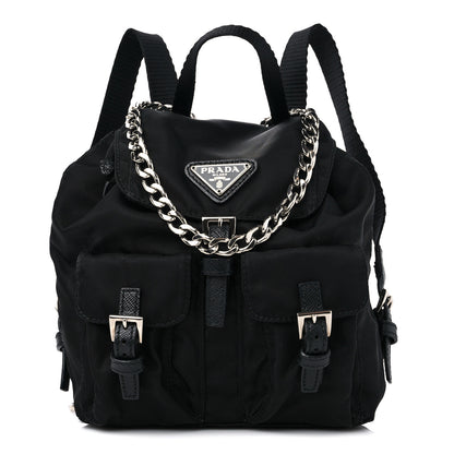Prada Nylon Vela Mini Crossbody Backpack Black 1 of 9
