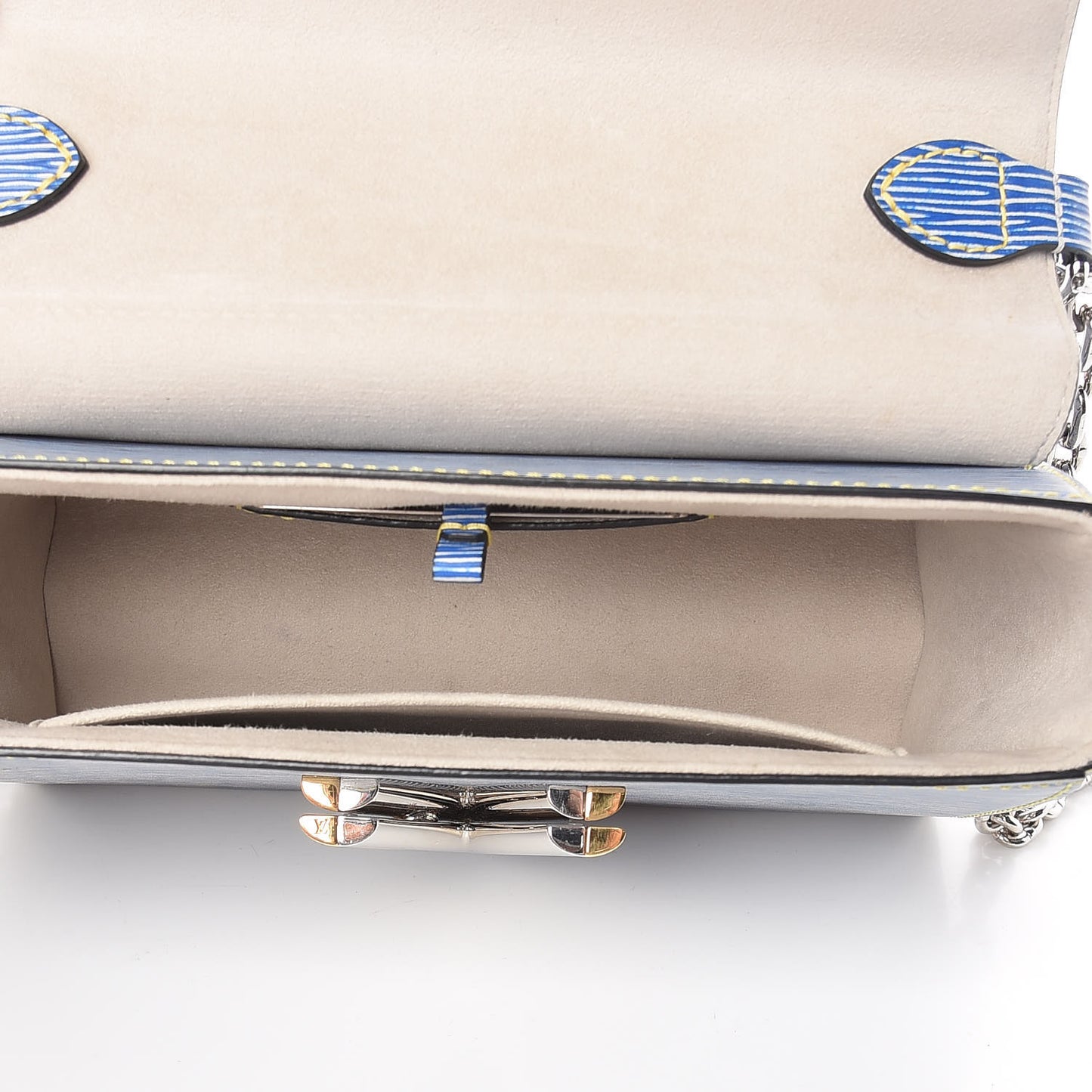 Epi Twist Shoulder Bag MM Denim Light