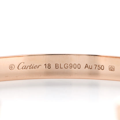 Cartier 18K Pink Gold LOVE Cuff Bracelet 18 4 of 5