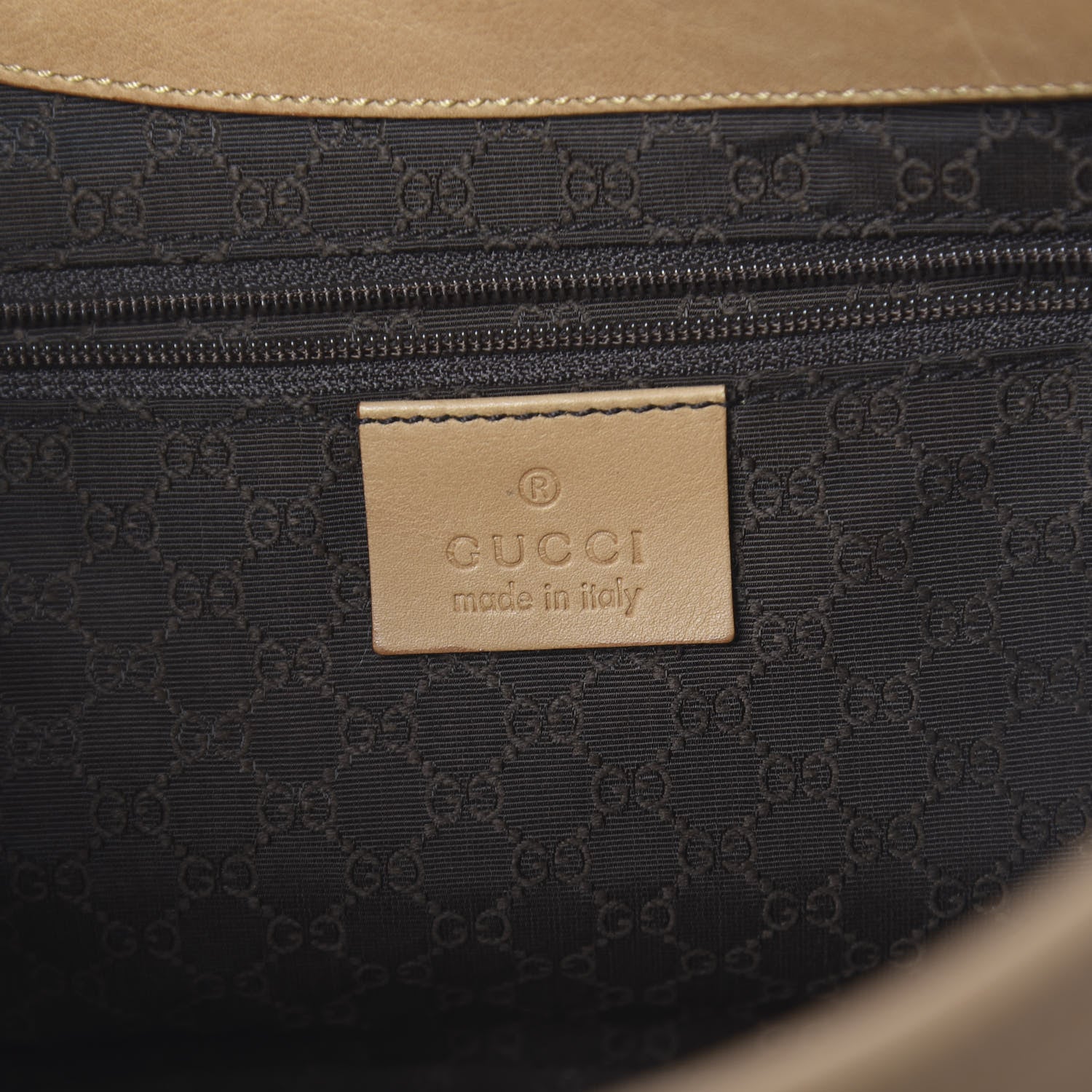 Gucci Calfskin Shoulder Bag Brown 6 of 12