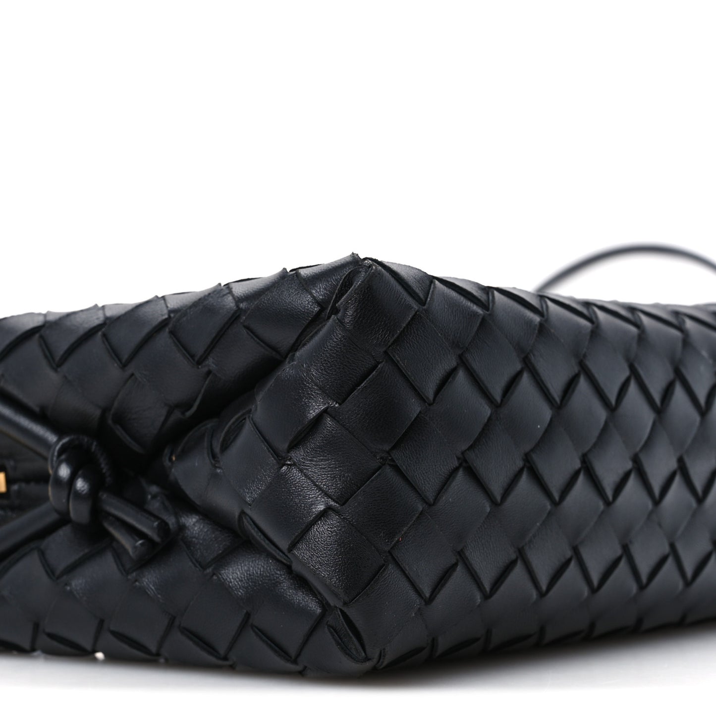 Nappa Intrecciato Small Loop Camera Bag Black