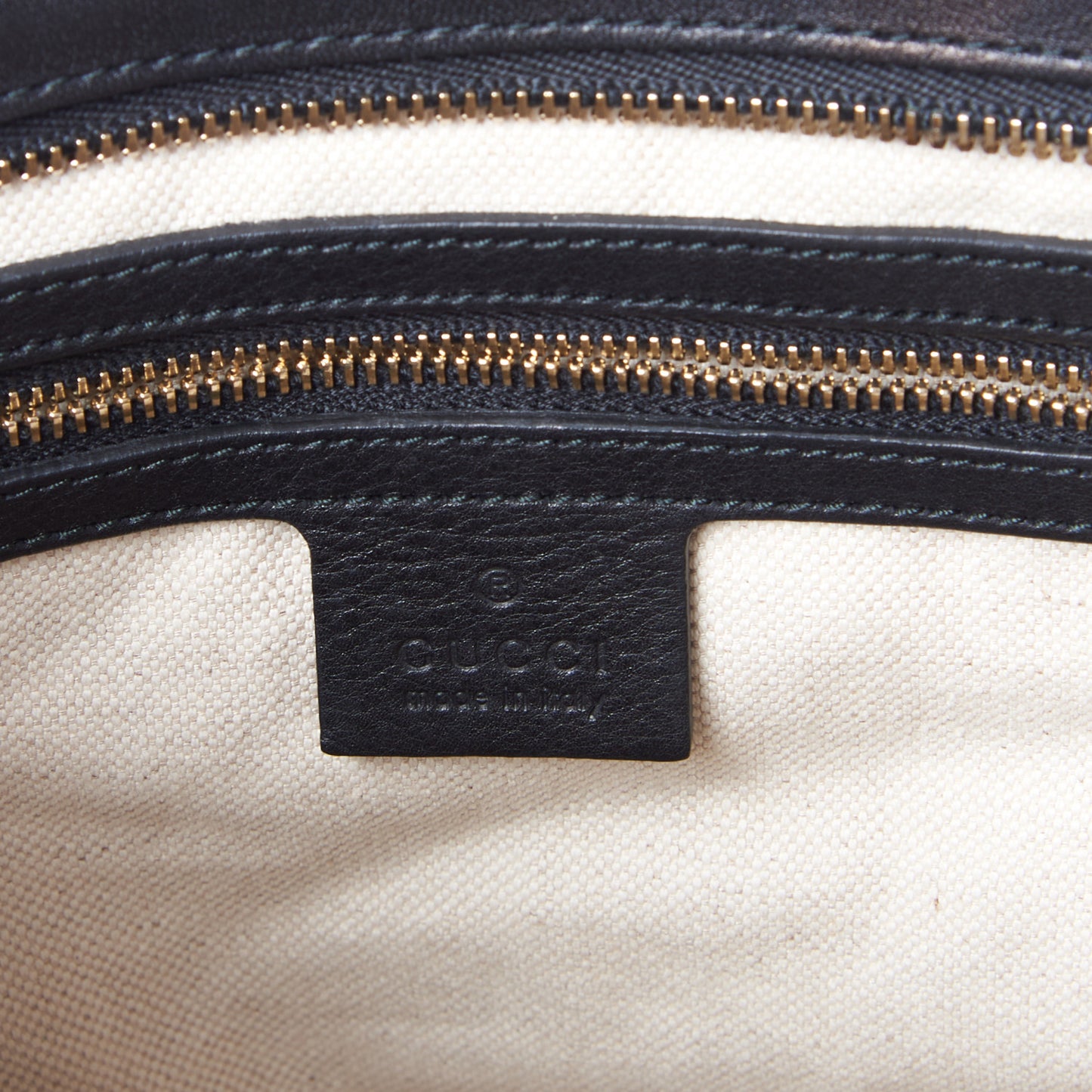 Guccissima Small Bree Zippered Tote Black