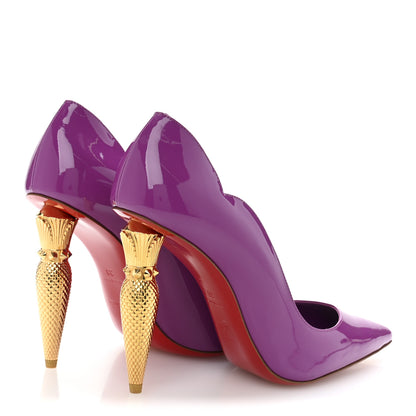 Christian Louboutin Patent LipChick 100 Pumps 38 Kismet 5 of 10
