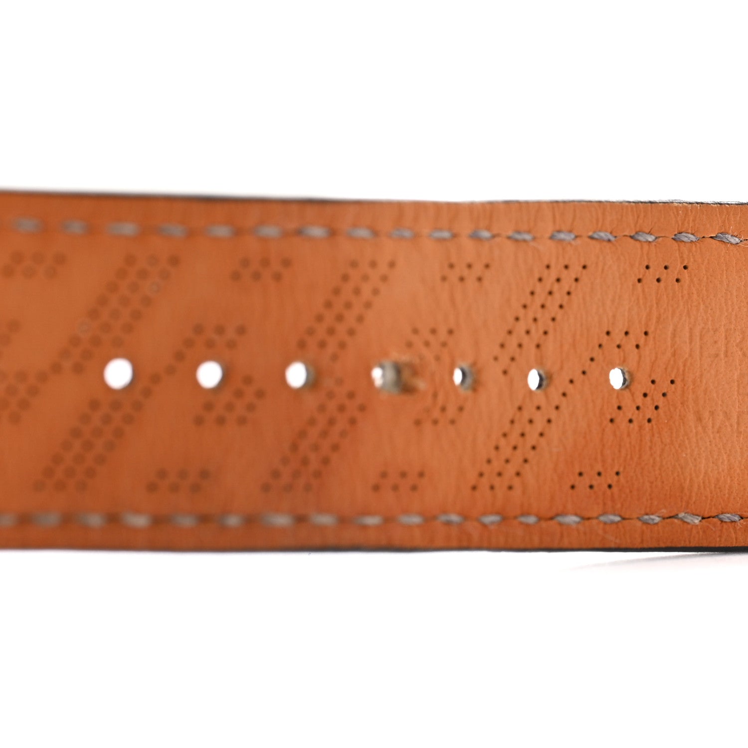 Hermes Swift 42mm H Diagonal Apple Watch Single Tour Band Gris Meyer 3 of 7