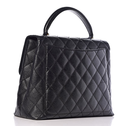 Chanel Caviar Quilted Jumbo Kelly Flap Black 3 of 16