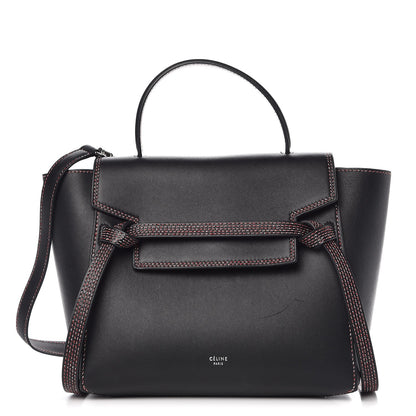 Celine Grained Calfskin Micro Stitch Belt Bag Black 1 of 10